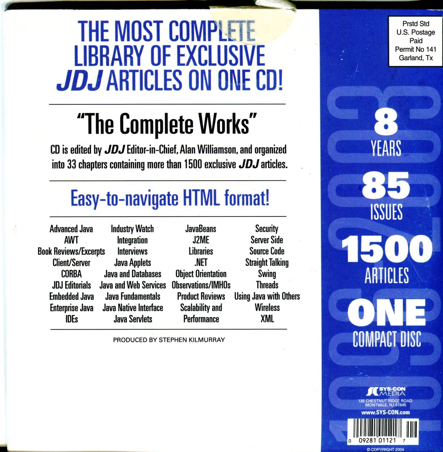 Java Developer’s Journal Resource CD from 2004 – Kev's Development Toolbox