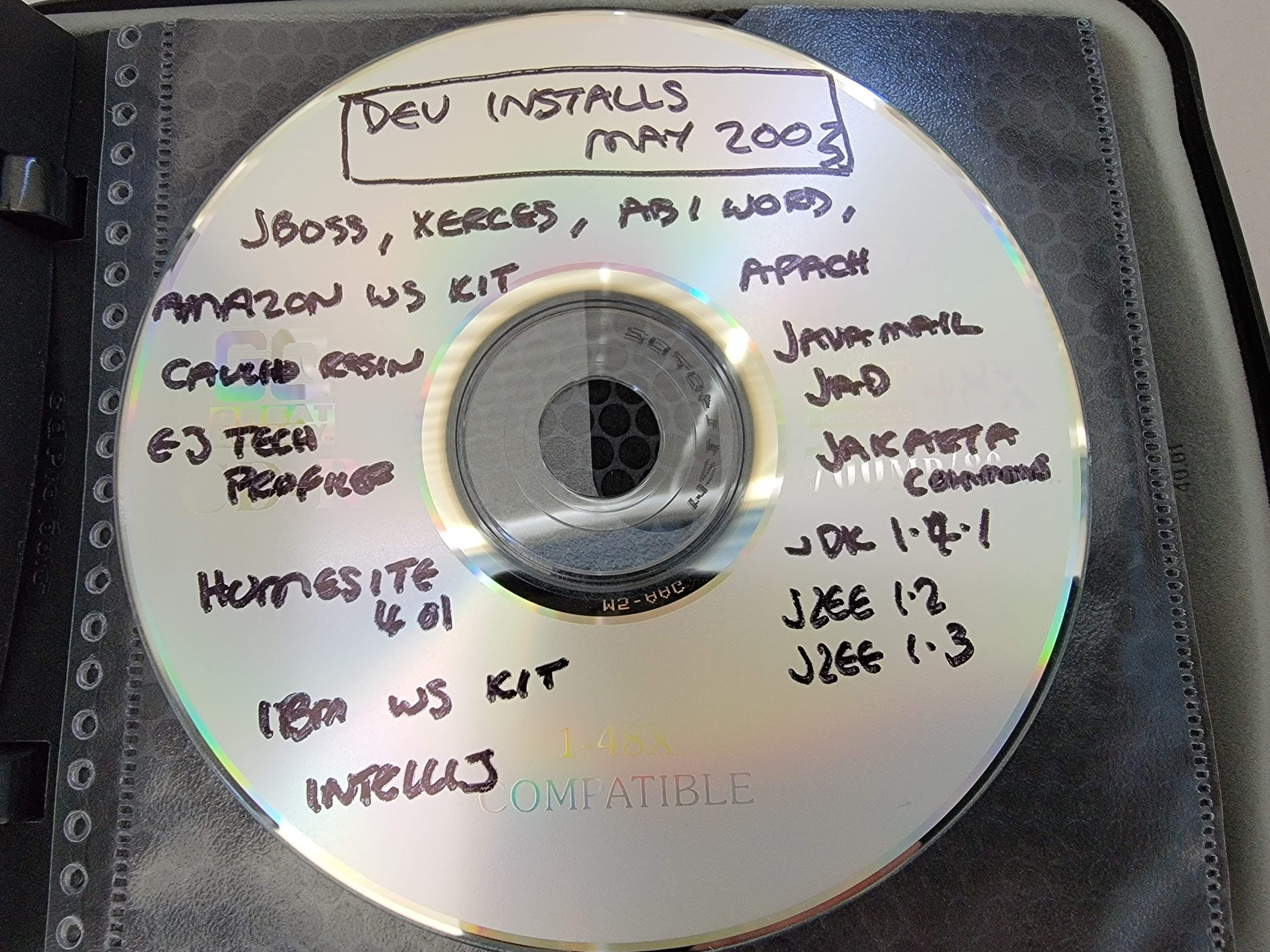 What tech stack was I working with in May 2003? – Kev's Development Toolbox