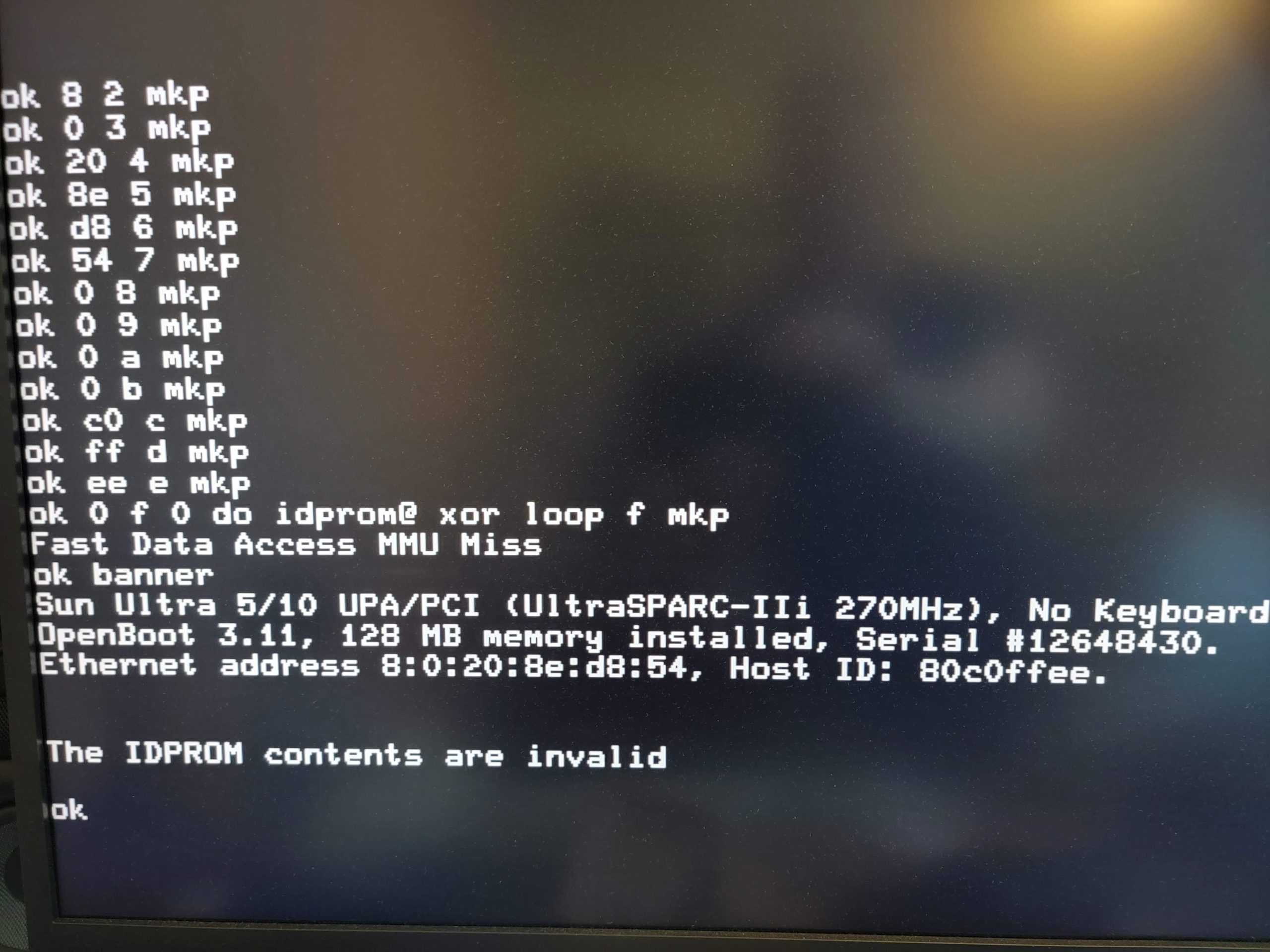Setting/resetting a MAC address on a Sun workstation with dead NVRAM ...